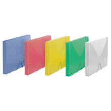 Wholesale simple design elastic closure a4 cheap plastic document case